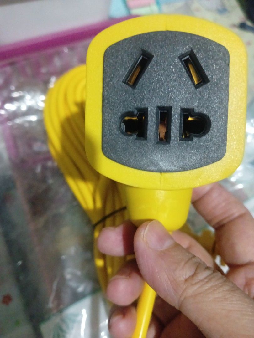EXTENSION CORD WITH SOCKET AND PLUG (Category: Cables & Adaptors) located in Pasig City. Submitted by benildarustia18 (Listing ID 1316998508, Image 2). Description: BRAND NEW EXTENSION CORD WITH SOCKET AND PLUG UP TO 2K WATTS. HOUSEHOLD EXTENSION FOR APPLIANCES. Available 10 m to 30 meters.