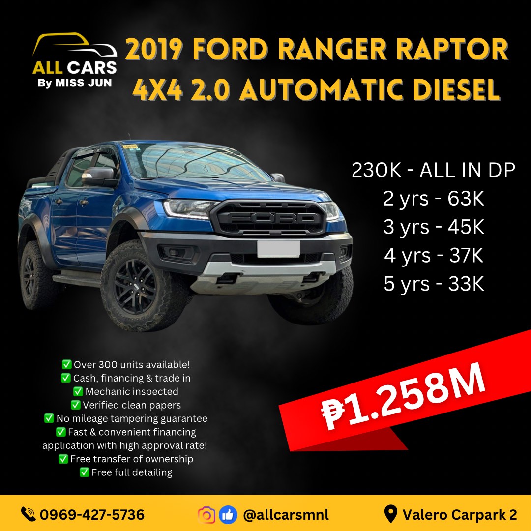 Ford Ranger 4x4 Rapture Ford Ranger Raptor 4X4 Auto, Cars for Sale, Used Cars on Carousell