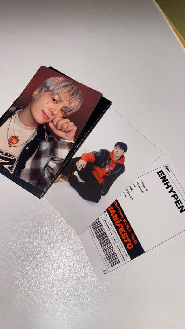 FREE JAY OFFICIAL PC POSTCARD ENHYPEN HEESEUNG JUNGWON JAKE SUNGHOON ...