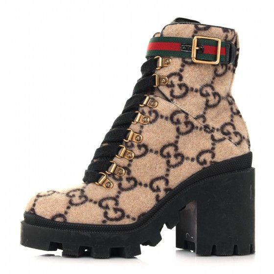 Gucci monogram wool boots Luxury Sneakers Footwear on Carousell