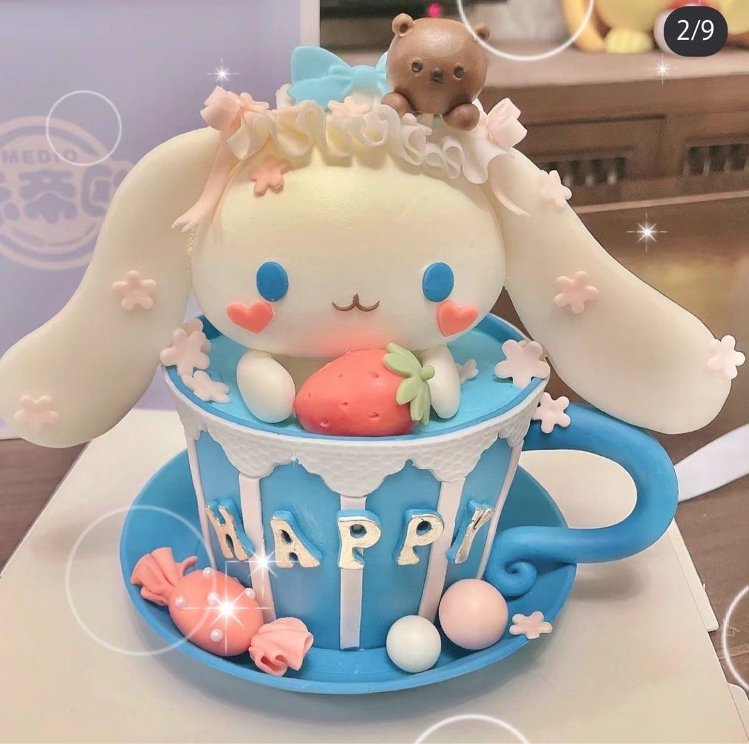 [Halal Friendly] 3D Cinnamoroll theme Birthday Cake | Sinro Character ...