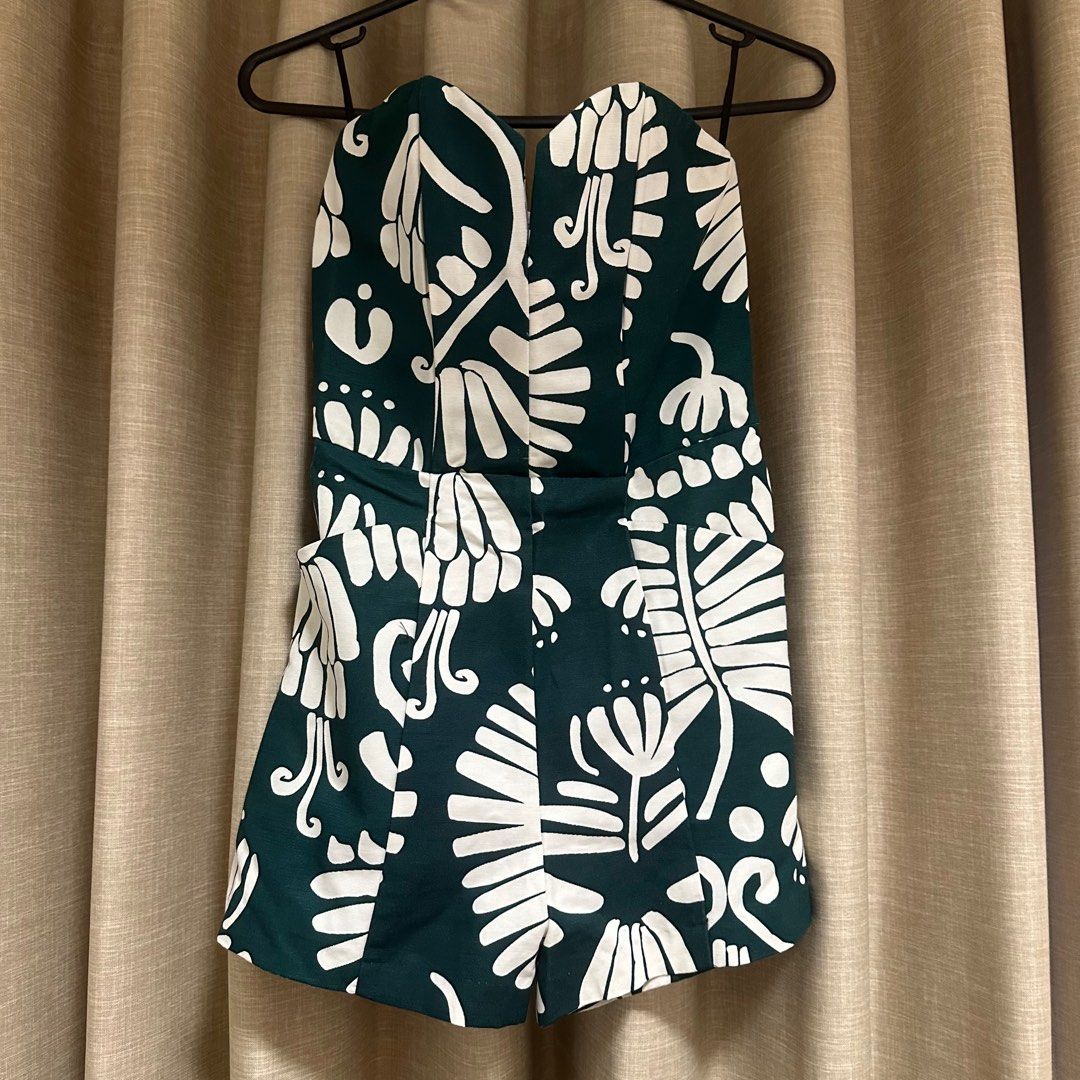 H&m green romper discount