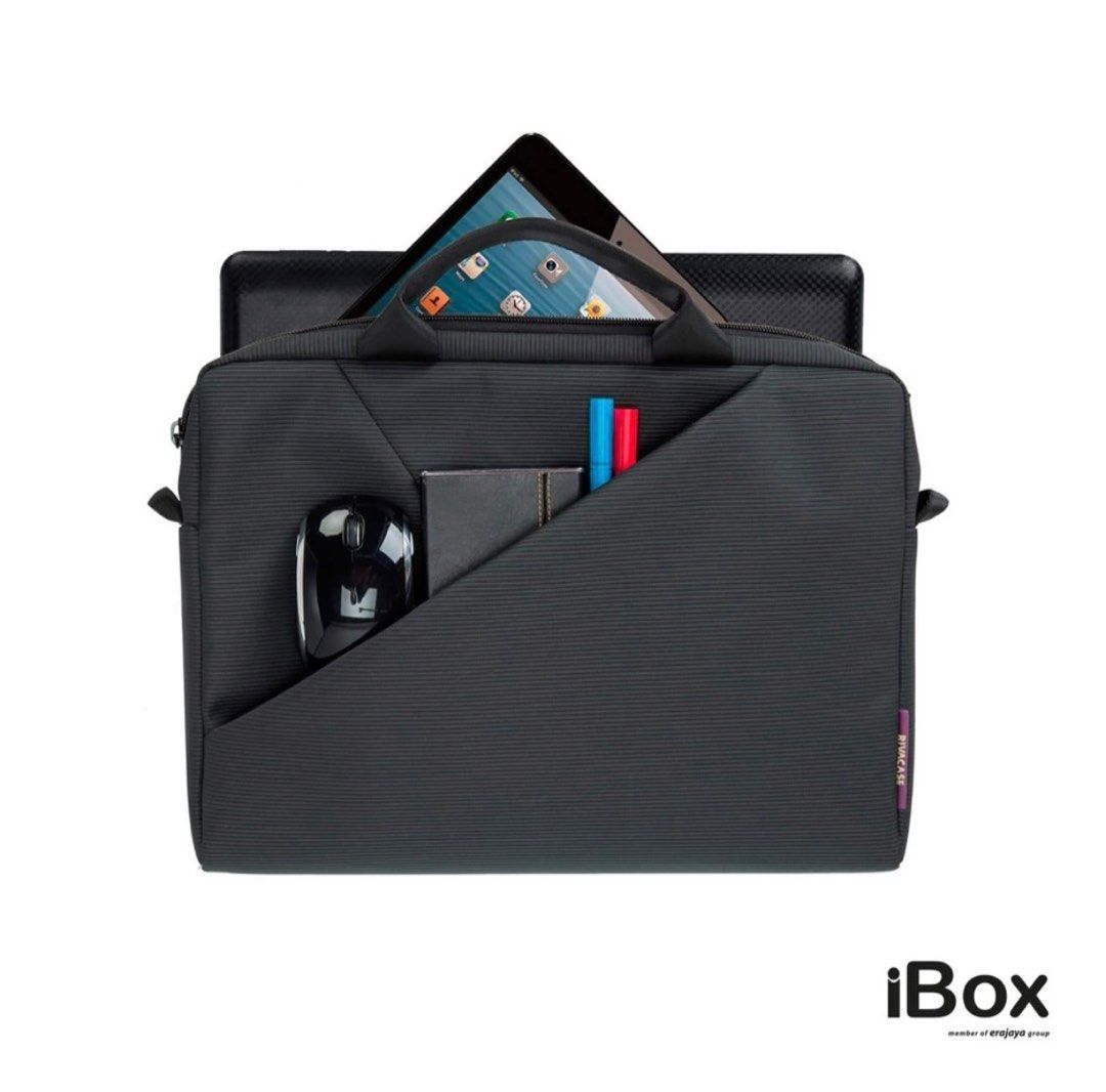 Ibox Rivacase Laptop Sleeve 13inch Grey, Fesyen Wanita, Tas