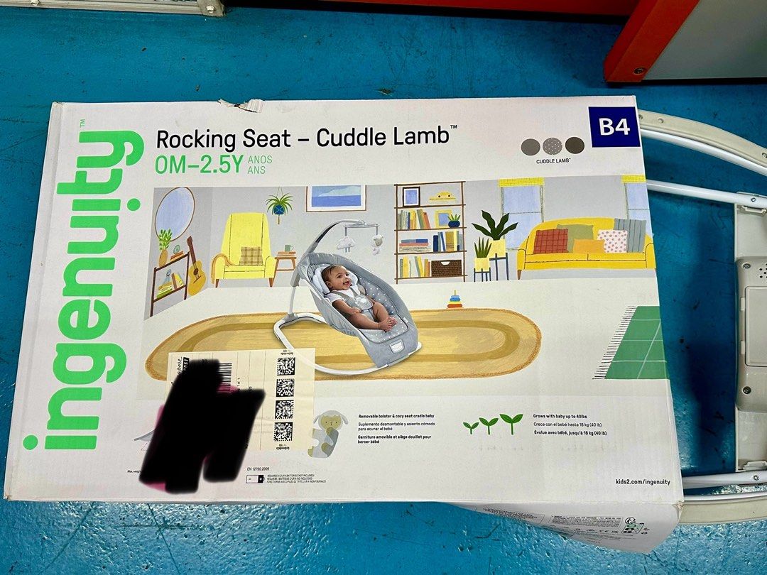 Ingenuity Rocking Seat Cuddle Lamb 0M 2.5Y Babies Kids Infant Playtime on Carousell