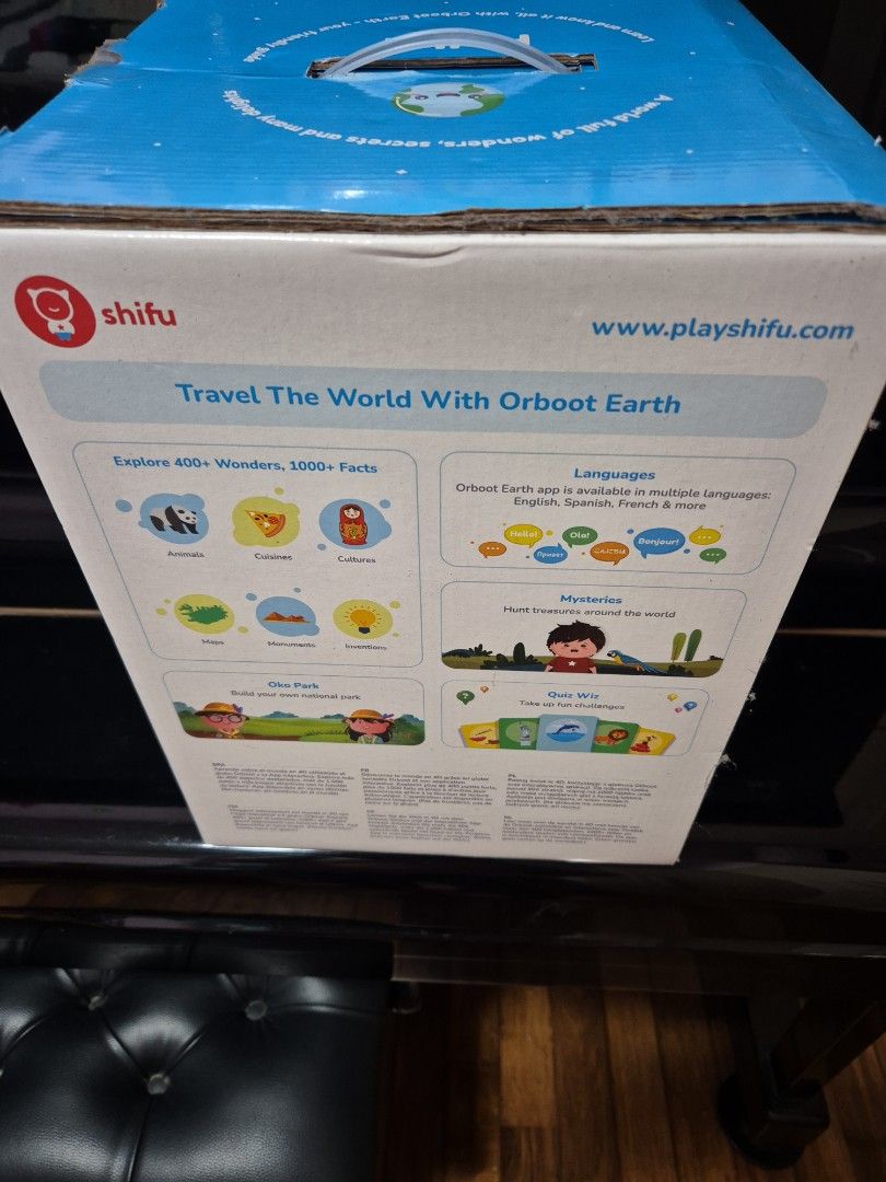 Interactive globe (Category: Educational & Learning Toys) located in Singapore. Submitted by motherhood84 (Listing ID 1316939639, Image 2). Description: got this for child but seldom use. box condition not so good.
