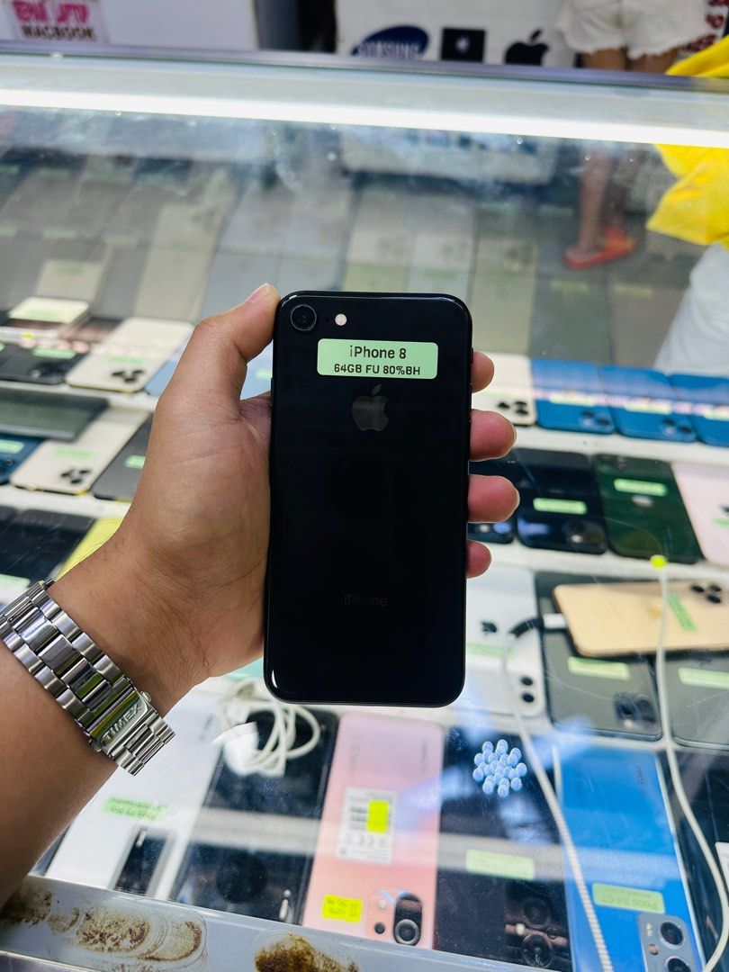 IPHONE 8 64GB OPENLINE 80% BATTERY HEALTH (Category: iPhone 8 Series) located in San Juan City. Submitted by Khalidmgdla08 (Listing ID 1316976083, Image 1). Description: REASON FOR SELLING: "BUY AND SELL" "OPEN FOR SWAP/TRADE" ➡️CASH ON DELIVERY "AROUND METRO MANILA" (EVEN SWAPPING)🛵🏠 ➡️We also ship nationwide but "Payment first policy" 📍 ➡️My physical store is in Greenhills Shopping Center, San Juan City 🤝❤️ ➡️We also accept Cash/Gcash/Bankt