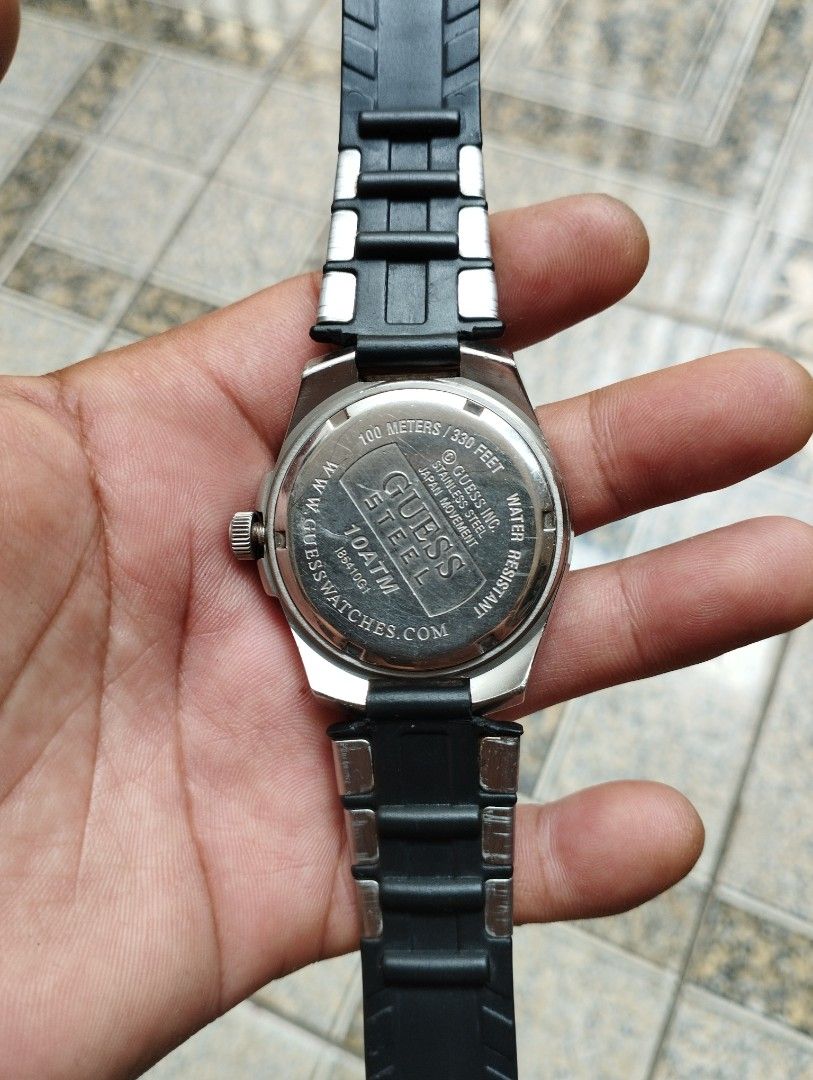 Harga jam guess steel japan movt clearance