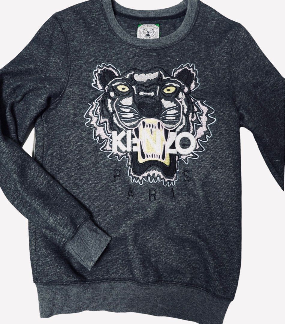Dark grey kenzo jumper on sale