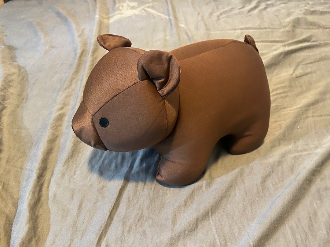 Kikkerland bear zip flip travel pillow Carousell
