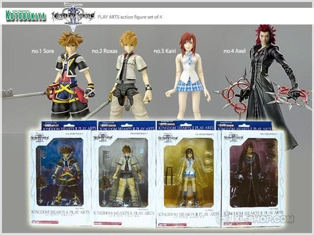Kingdom Hearts and Playarts (Sora, Mickey, Cloud, Sephiroth