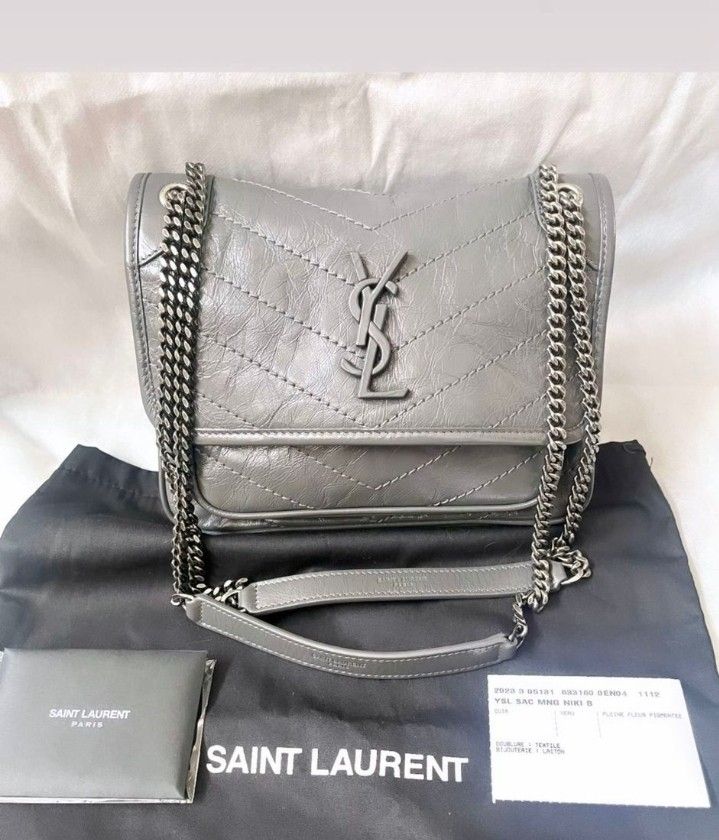 Ysl niki baby grey 2025