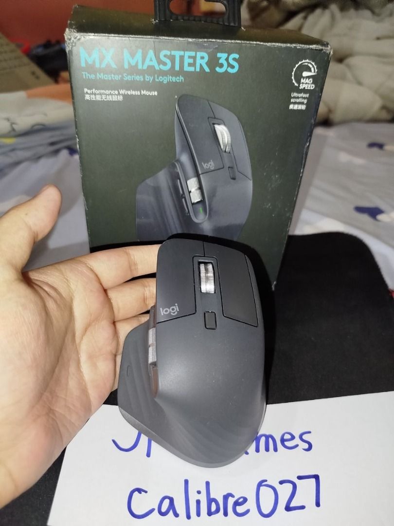 Logitech MX MASTER 3S🔥World's Best Productivity Mouse (latest model) (Category: Mouse & Mousepads) located in Marilao. Submitted by calibre027 (Listing ID 1316828531, Image 1). Description: Logitech MX MASTER 3S🔥World's Best Productivity Mouse (latest model) 🔥100% ORIGINAL, not yet opened for repairs 🔥test all you want at unli check sa meetup 🔥SRP is is around 6k 👉 Package: Mouse + outer box only 👉 meetup - Anonas, Quezon City / pwede sm n
