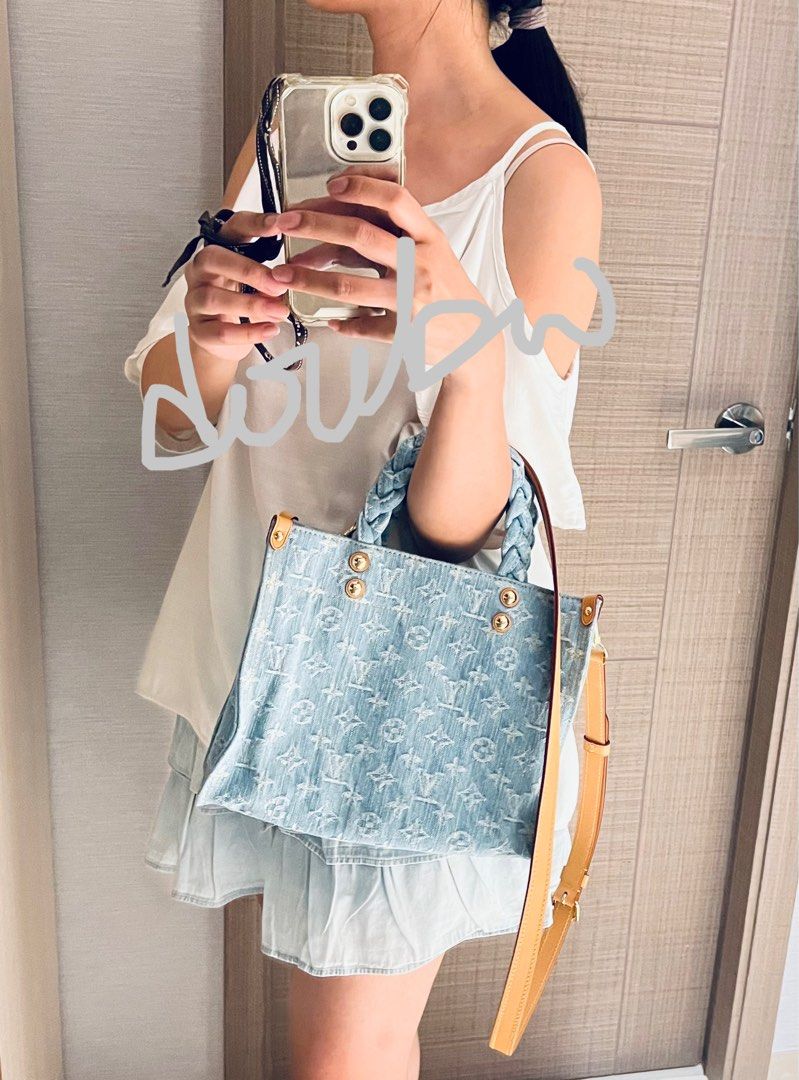 Louis Vuitton トートバッグ Let Go PM 爽やかデニム M24897 NIB Louis Vuitton Let The Go PM Denim By The Pool Blue