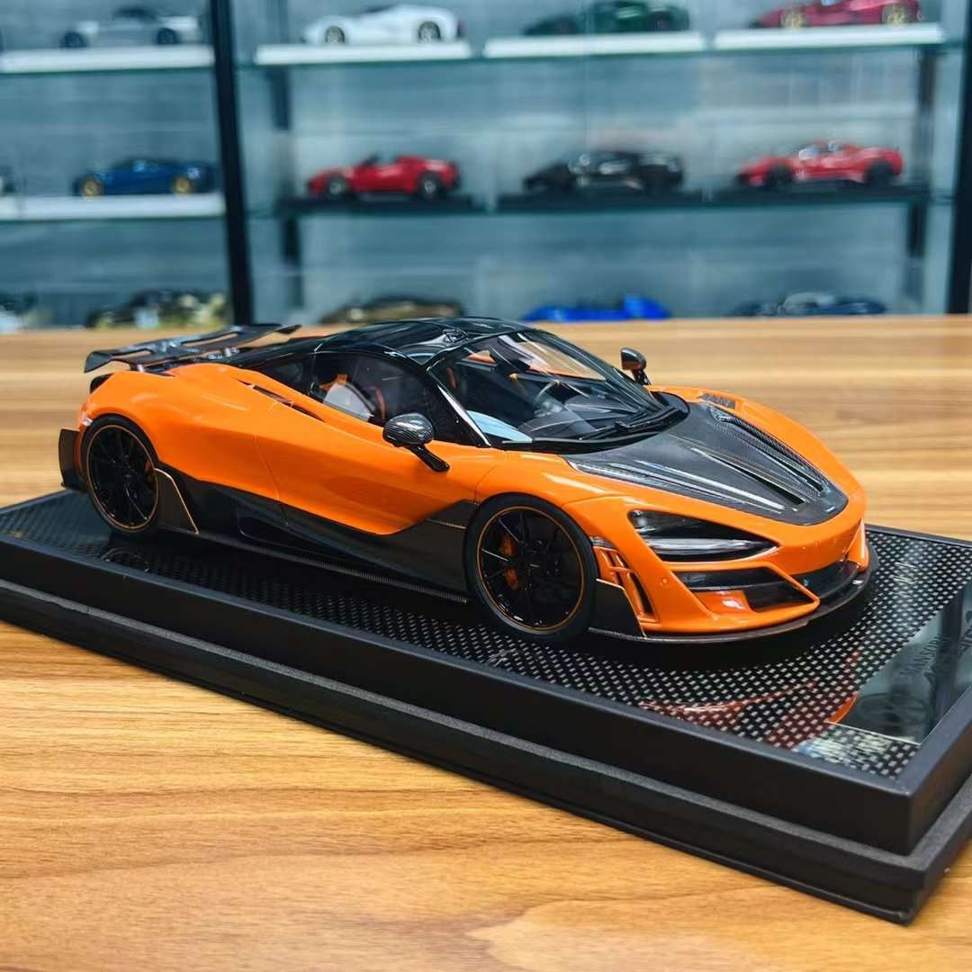 中古】ミニカー 1/18 MANSORY 720s(オレンジ) [MS18003OR]（Xe