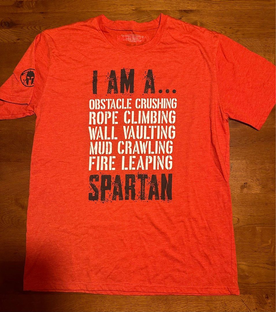 Limited Edition Singapore 2019 Red Spartan Race T Shirt Size XL fits more like a large L