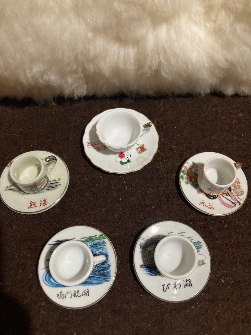 MINIATURE CERAMIC MUGS WITH COASTER (Category: Coffee & Tea Tableware) located in San Jose. Submitted by arianecald10996 (Listing ID 1316962847, Image 2). Description: .