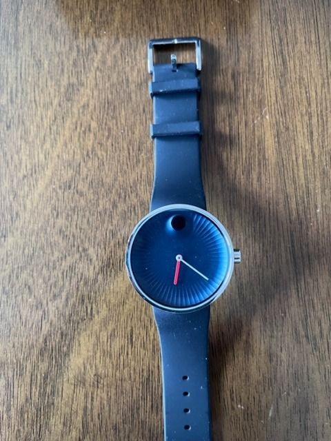Movado EDGE Swiss Men s Museum Blue Slim Watch Men s Fashion Watches Accessories Watches on Carousell