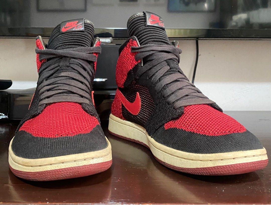 Flyknit jordan 1 bred deals