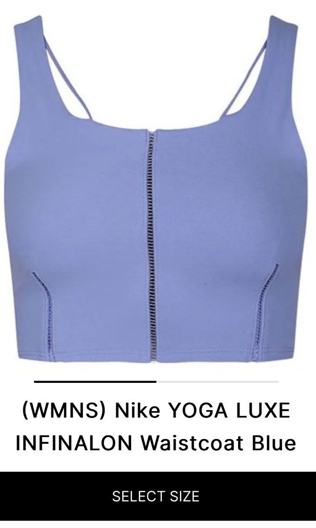 nike yoga luxe women's infinalon crop top