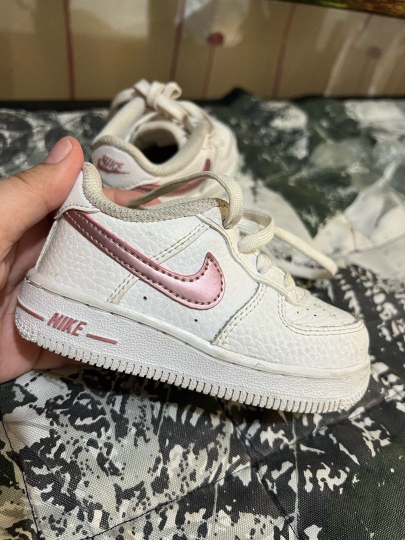 original Nike Air Force 1 for baby (Category: Babies & Kids Fashion) located in Caloocan City. Submitted by einaaaaam (Listing ID 1316919813, Image 1). Description: Seldomly Used. Bought for 3,495 12cm US 6C.