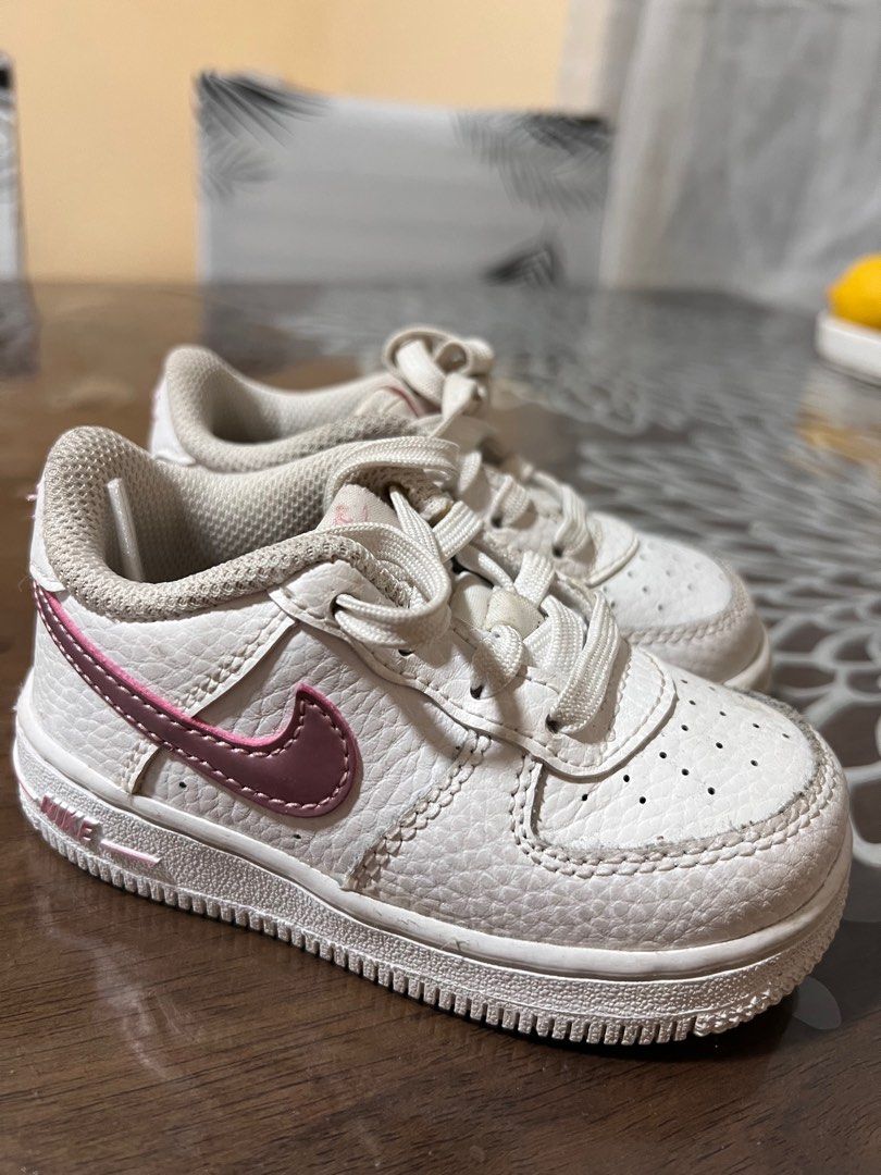 original Nike Air Force 1 for baby (Category: Babies & Kids Fashion) located in Caloocan City. Submitted by einaaaaam (Listing ID 1316919813, Image 2). Description: Seldomly Used. Bought for 3,495 12cm US 6C.