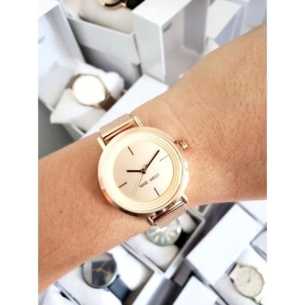 ORIGINAL Nine West Rosegold watch (Category: Women's Watches) located in Manila. Submitted by pingkaysf (Listing ID 1316850943, Image 2). Description: For sale : Original Nine West Rosegold Watch Bought from US online seller "The Chicberry" you may find them on FB for legitimacy of their products. RFS : I have 3 Rosegold color of watches..