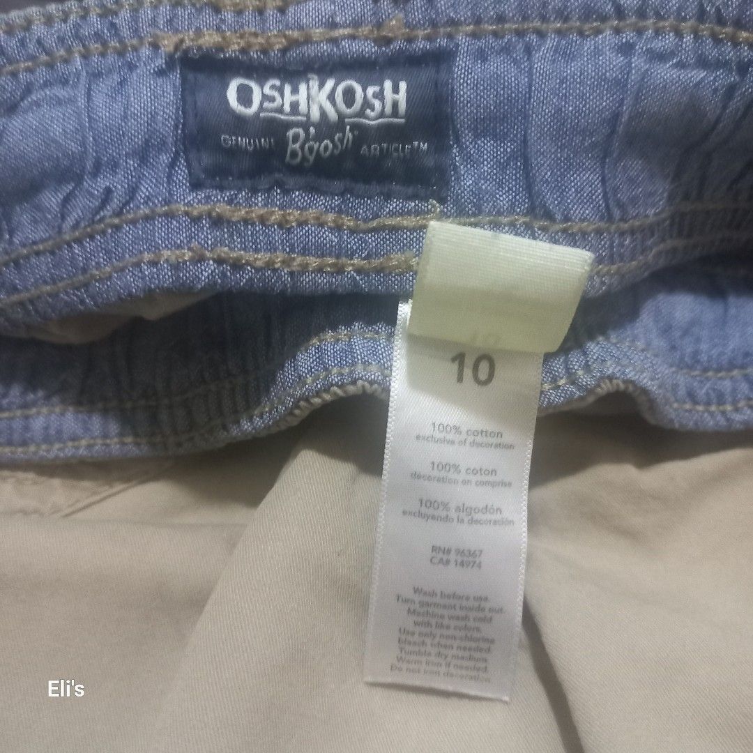OshKosh shorts (Category: Babies & Kids Fashion) located in Quezon City. Submitted by ceegee30 (Listing ID 1316999155, Image 1). Description: Authentic OshKosh shorts size 10.