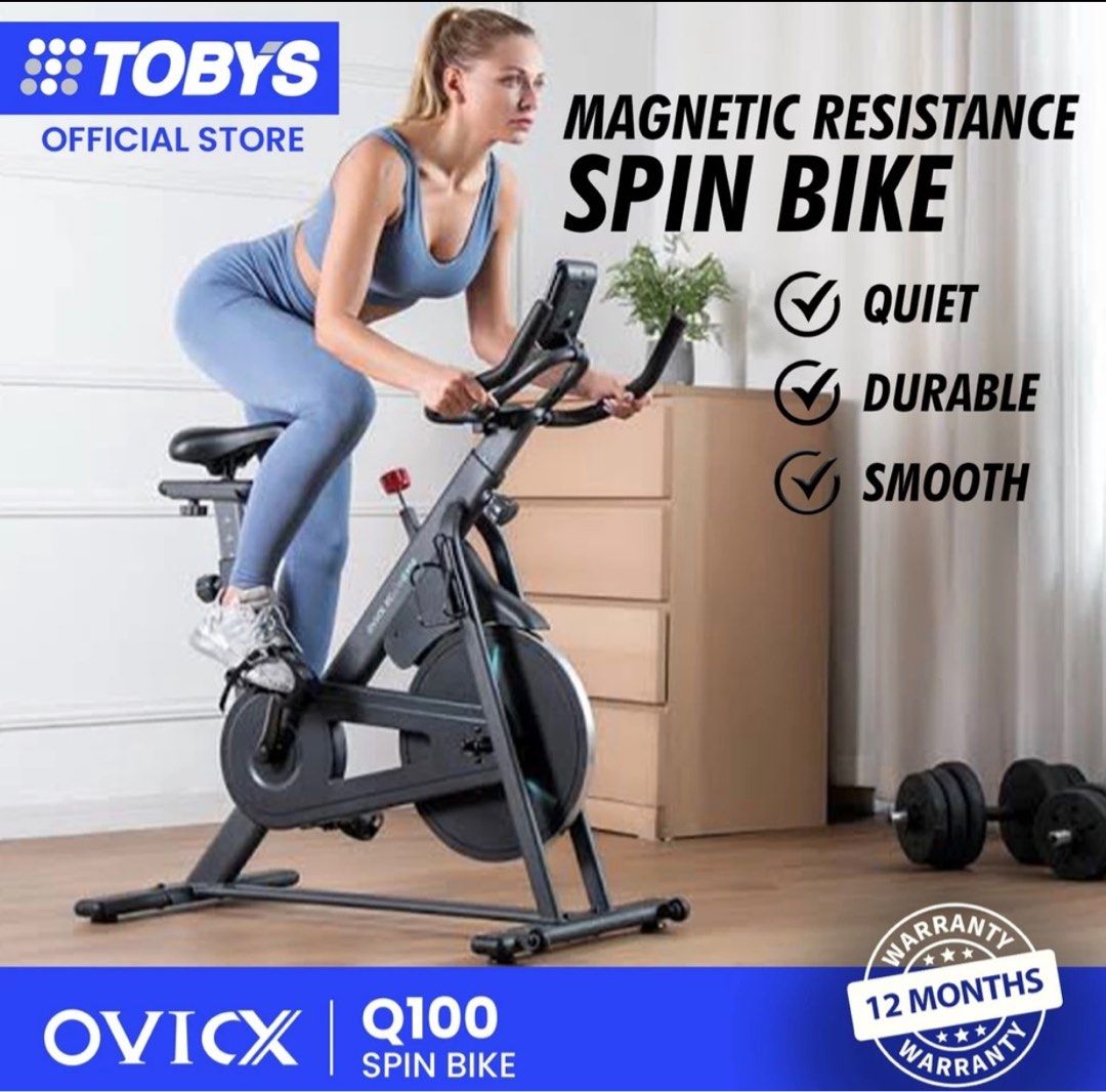 OVICX Q100 Spin / Stationary Bike (Category: Bicycles) located in Makati City. Submitted by ch0197 (Listing ID 1316937705, Image 1). Description: OVICX Q100 Spin / Stationary Bike 10,000 php (original price 22,995 php) Price is still negotiable. For pickup only. Location: Pagsanjan, Laguna Bought this from Toby’s Sports (see last photo) https://ph.shp.ee/ZQp4wEJ RFS: Rarely used due to busy schedule; nakatambak lang sa bahay. Will try to send act
