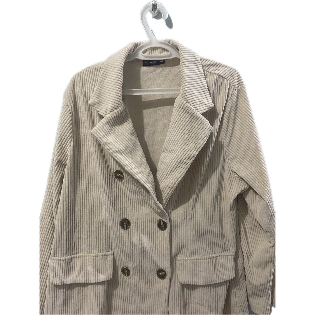 PLUS SIZE Corduroy Suit 🧑‍💼 (Category: Sets or Coordinates) located in General Santos City (Dadiangas). Submitted by saisaisdeclutter (Listing ID 1316994001, Image 2). Description: Orig price: ₱1,265 Selling price: ₱500 MOP: GCASH (PAYMENT FIRST BEFORE SHIPPING PLEASE) MOD: J&T .