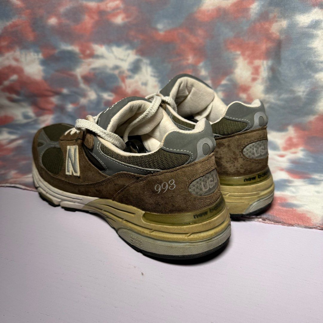 Preowned New Balance 993 MR993MG made in USA military green nb993 us 10 eur 44 Carousell