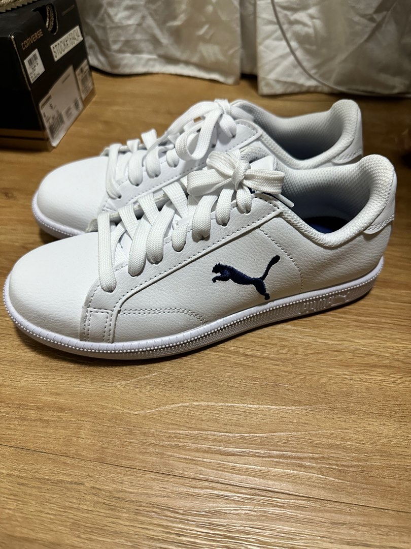 Puma white sneakers, Women's Fashion, Footwear, Sneakers on Carousell