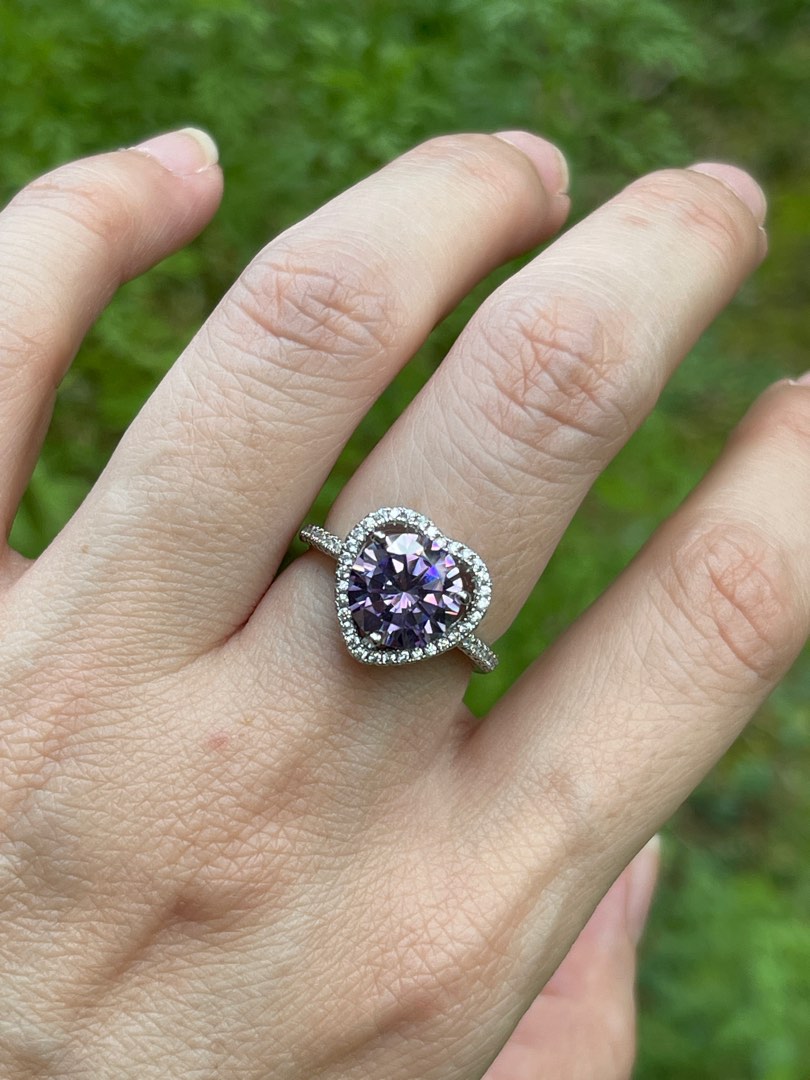 Purple moissanite online