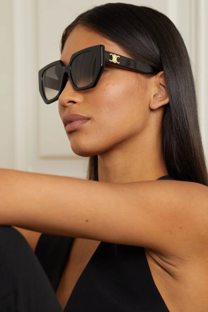 Ready Stock Celine Triomphe Butterfly Sunglasses in Black CL40239F 55 20 145 Women s Fashion Watches Accessories Sunglasses Eyewear on Carousell