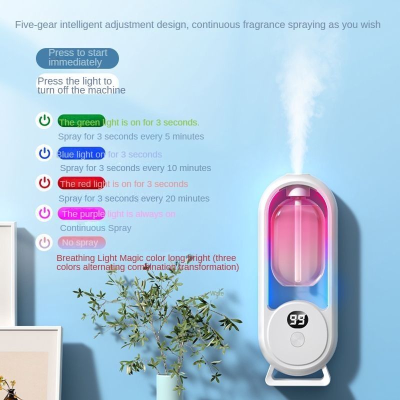 Rechargeable Fragrance Machine Digital Display Automatic Air Aroma ...