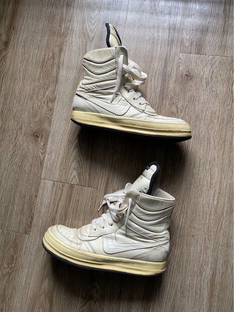 Rick Owens milk dunks geobaskets Men s Fashion Footwear Sneakers on Carousell