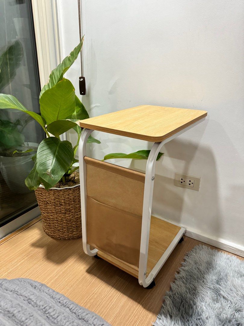 Side table (Category: Tables & Sets) located in Makati City. Submitted by HeyRoe (Listing ID 1316946666, Image 1). Description: Bought less than a year ago for 1.5k Selling for 1k Dimensions: 45x28x65cm Pickup: Poblacion, Makati MOP: Security Bank/BDO/GCash SF shouldered by buyer.