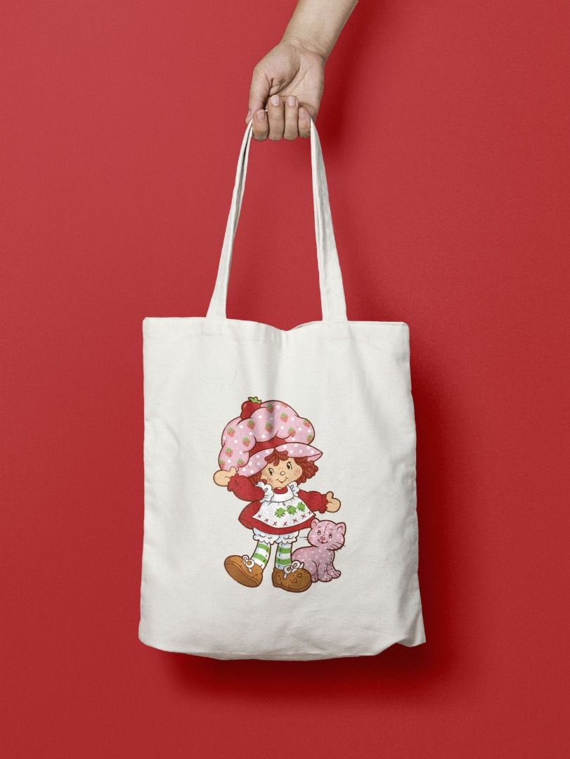 Strawberry Shortcake Mug Coaster Tote Bag (Category: Coffee & Tea Tableware) located in Las Pinas. Submitted by pinkpopcornshoppe (Listing ID 1316863162, Image 2). Description: FAN MADE MUG (ceramic, 11oz)- P150 COASTER (rubber) - P45 TOTE BAG (canvas, 14x16')- P130 .