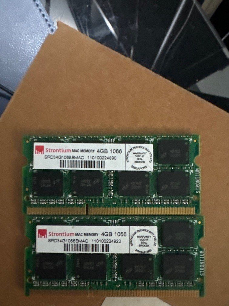 Strontium DDR3 laptop ram 2x4GB, Computers Tech, Parts