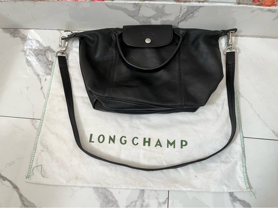 Tas longchamp kulit outlet