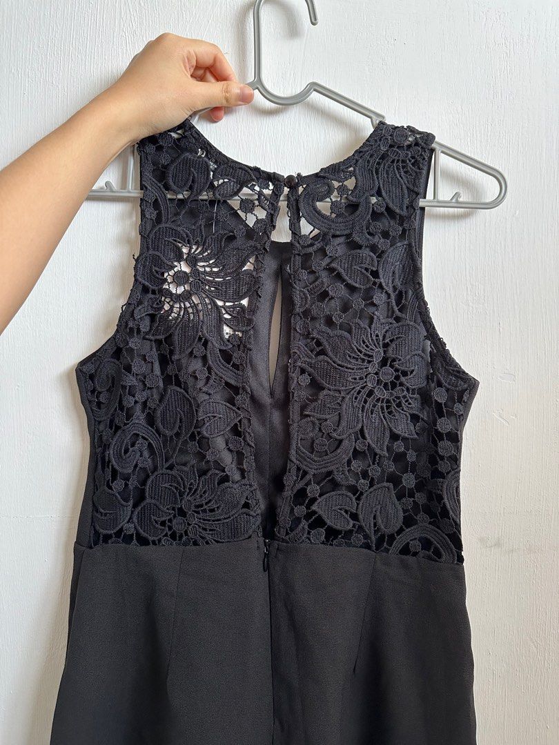 TEMT Black Lace Romper Playsuit Women s Fashion Dresses Sets Rompers on Carousell
