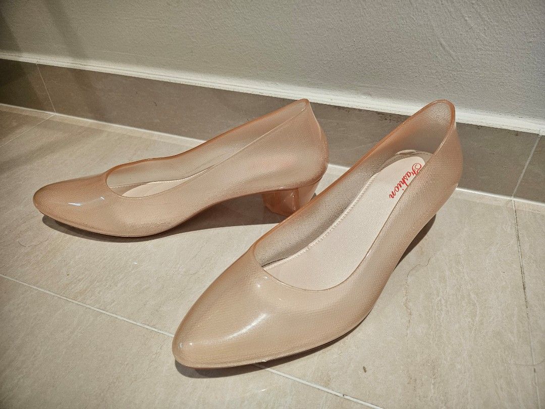 Nude jelly shoes cheap