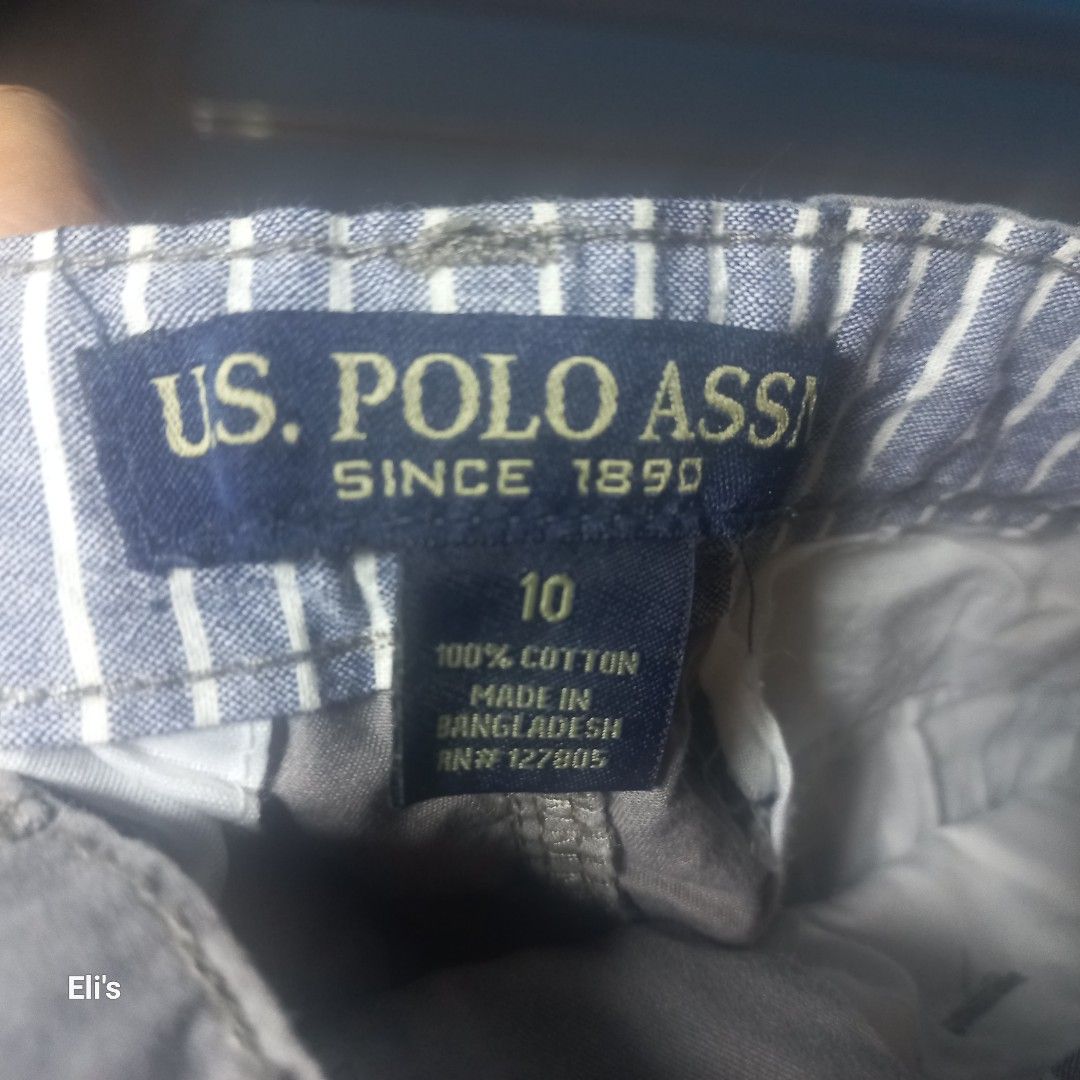 US POLO (Category: Babies & Kids Fashion) located in Quezon City. Submitted by ceegee30 (Listing ID 1316999071, Image 1). Description: size 10 5 pockets shorts.