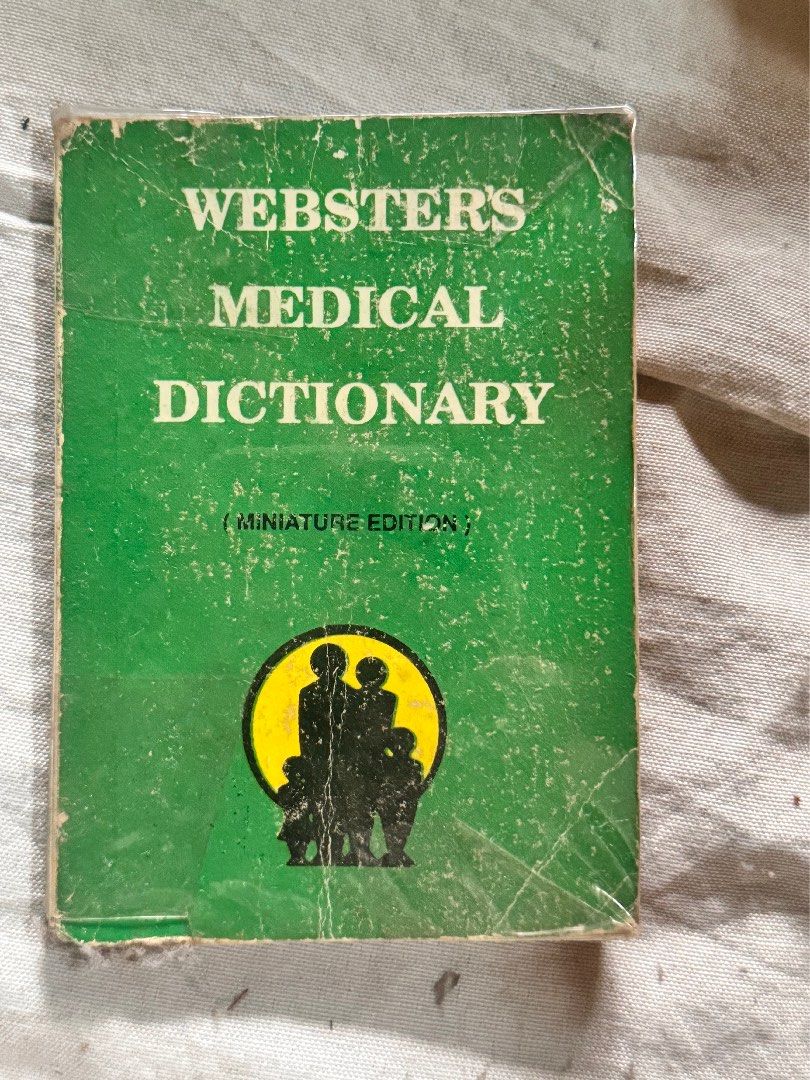 Webster’s Medical Dictionary (Category: Textbooks) located in Obando. Submitted by pepperooshop (Listing ID 1316908411, Image 1). Description: Miniature edition Message me for more info.