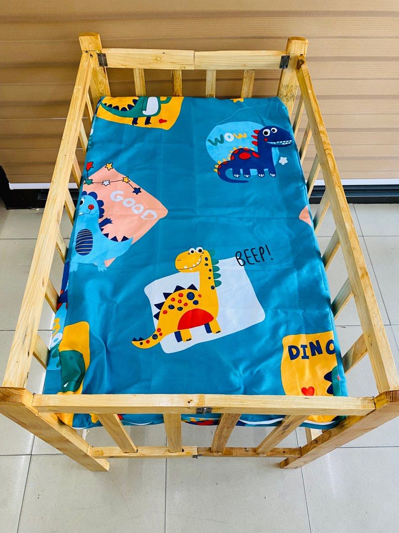 Wooden crib adjustable varnish with foam sets (Category: Cots & Cribs) located in Pasig City. Submitted by czyzabbabyneeds (Listing ID 1316970503, Image 2). Description: Wooden crib 22x36 varnish adjustable Regular crib With foam 2inches Free cover full zipper 💯canadian cotton Sets for only 1,350 Store locations : 11 M.H del pilar st. San nicolas pasig city Fb page: Czy zab baby needs CZ baby stuffs 2 Store operating: Tuesday - Sunday 9:00 am - 