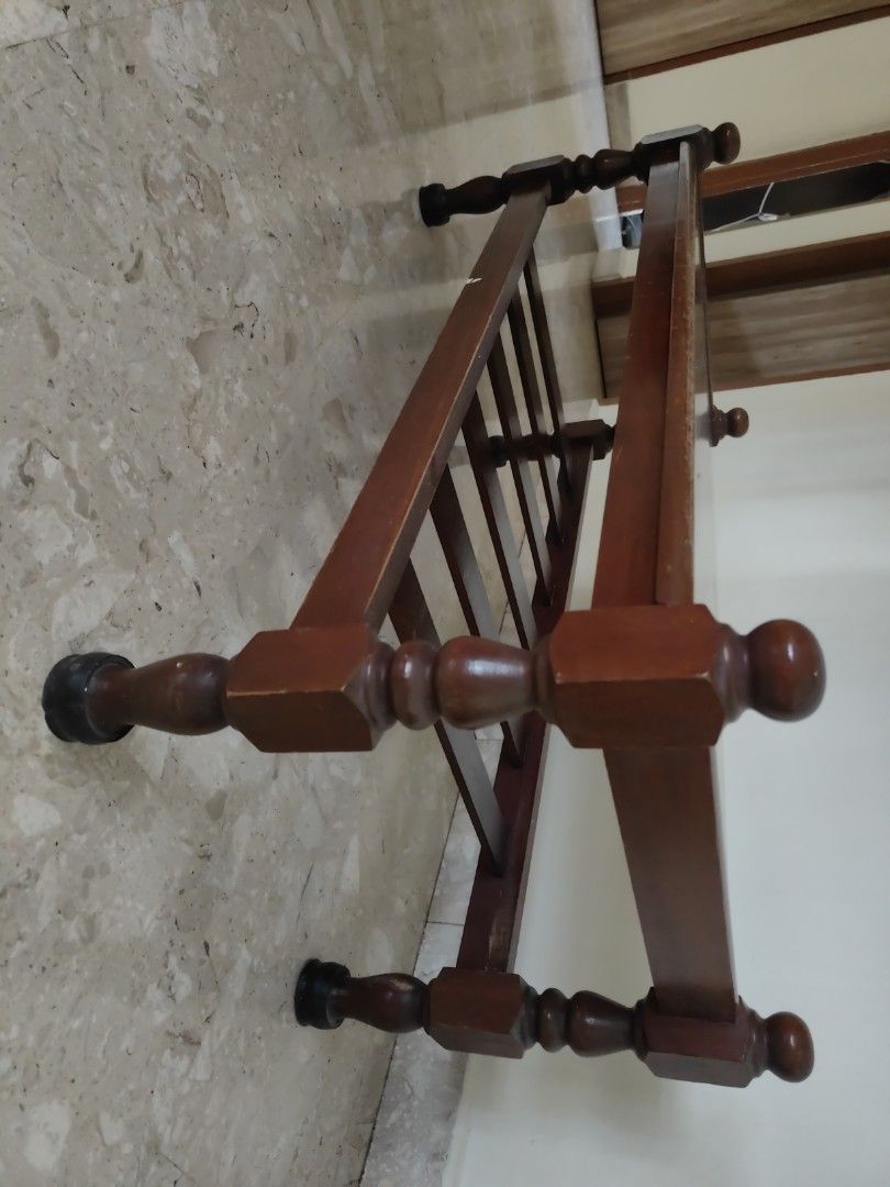 Solid wood coffee table (Category: Other Home Furniture) located in Singapore. Submitted by redelmo88 (Listing ID 1316901698, Image 1). Description: Solid wood coffee table. Used condition but still sturdy and good. Minor cosmetic flaws due to wear and tear..