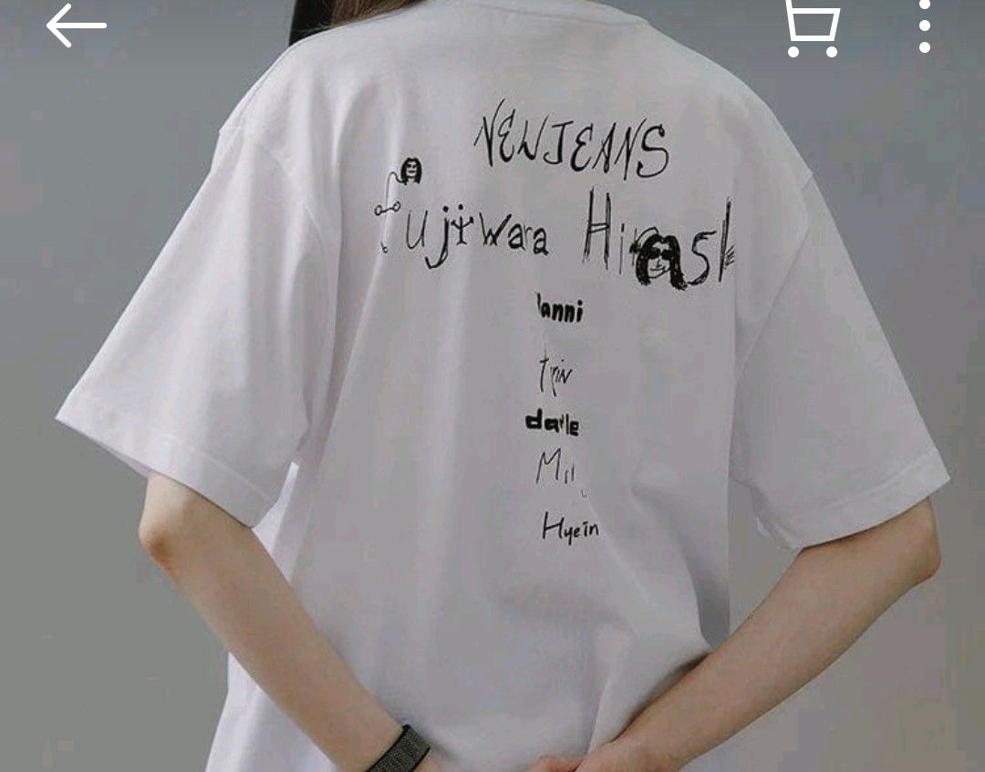 Newjeans 藤原ヒロシ 長袖Tシャツ 黒 XLサイズ （NewJeans X