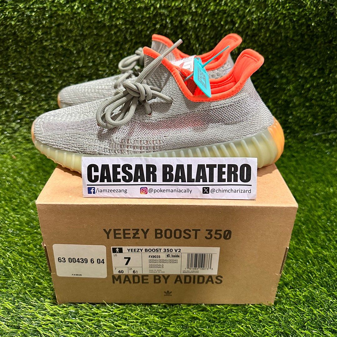 Yeezy Boost 350 V2 Desert Sage sz 7 US (Category: Sneakers) located in Tagum. Submitted by zangcaesar (Listing ID 1316896530, Image 1). Description: 👟 Yeezy Boost 350 V2 🏜️Desert Sage ✔️Authentic ✨Brand new dead stock (BNDS) 🦶🏻Size 7 (US Men) / 8.5 (US Women) Supposed to be a personal pair bought from Sole Provider Manila (P19,500 that time) during the pandemic, but natambay lang. 🤝Meet-up (Tagum, Panabo, Davao malls) ✈️For shipping, buyer s