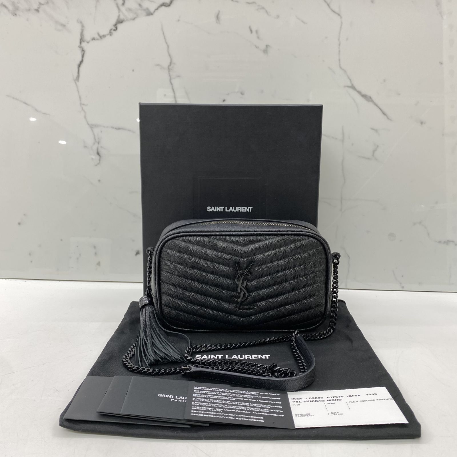 Ysl small mono leather camera bag cheap