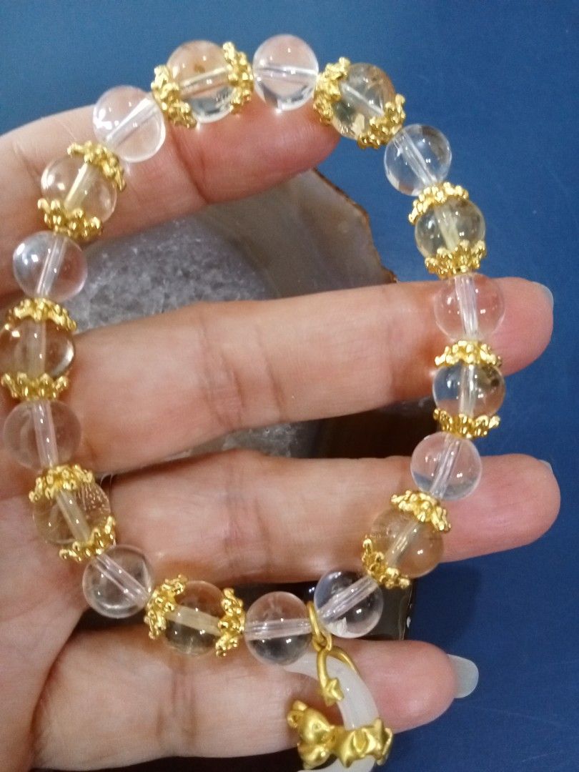 Citrine bracelet with rabbit sign discount