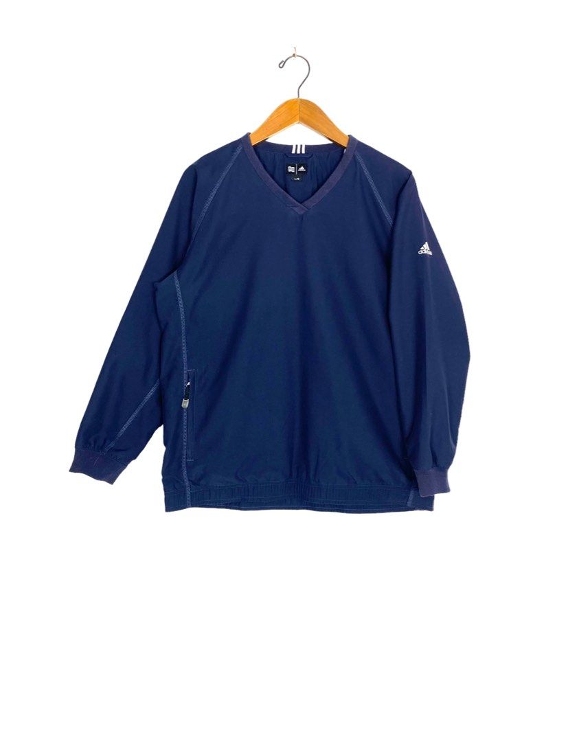 Adidas Clima Shell Wind V Neck Pullover Golf Jacket Men s Fashion Coats Jackets and Outerwear on Carousell